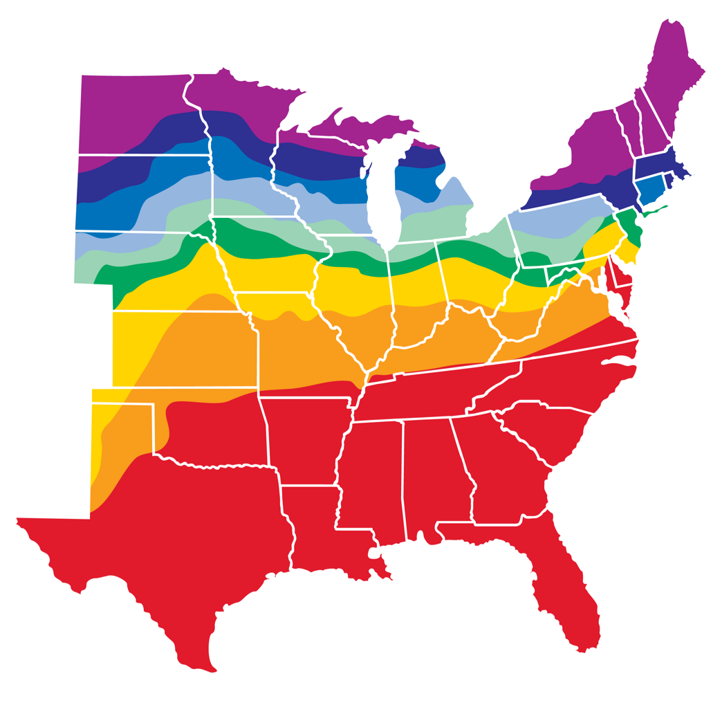 Corn maturity zones map